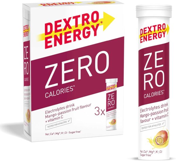 Dextro Energy Zero Calories Mango and Passionfruit Effervescent Tablets