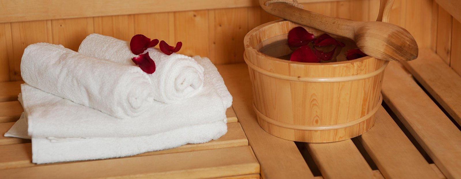 Friends relaxing inside a Sacred Sauna